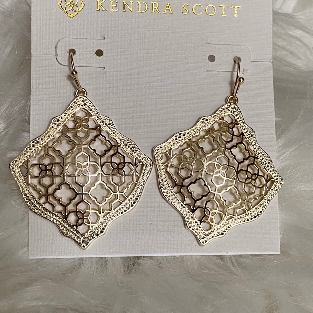 Kendra Scott Kirsten Gold Filigree Earrings